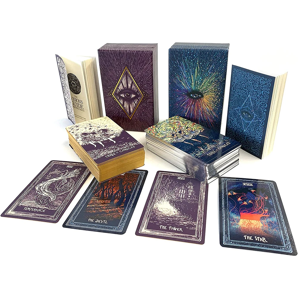 

custom halloween deck printing card deck foil tarot cards trade holographic sticker tarot cards