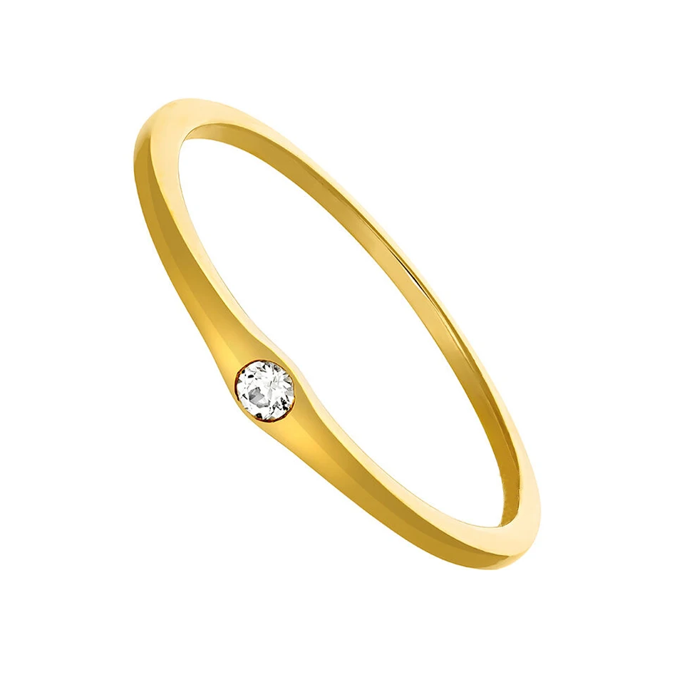 

high polish jewelry 925 sterling silver rings 18k gold vermeil classical cubic zirconia wedding ring for women