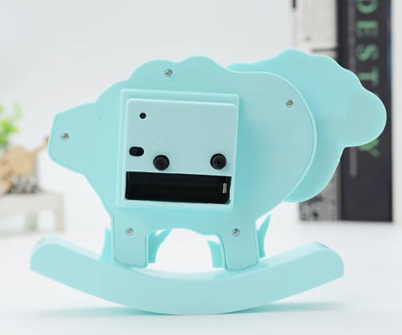 
Korean version of the cute creative horse sheep sheep see-saw small alarm clock clock 