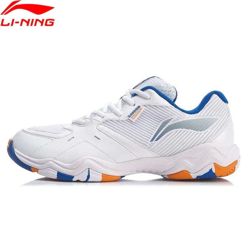 

LiNing Men SOUND WAVES Badminton Training Shoes Cushion Durable Basic Sneakers LiNing Breathable Sport Shoes AYTR009