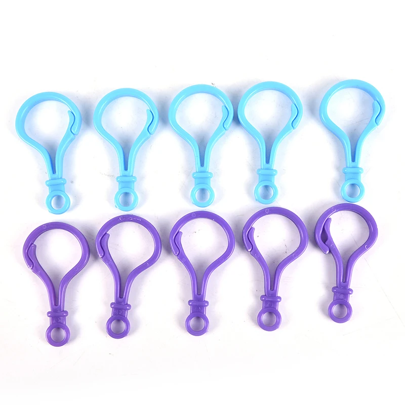 

10pcs Plastic Colorful Lamp Shape Buckle Snap Hook Lobster Clasp DIY Needlework Luggage Sewing Handmade Bag Purse Toy Doll Tools