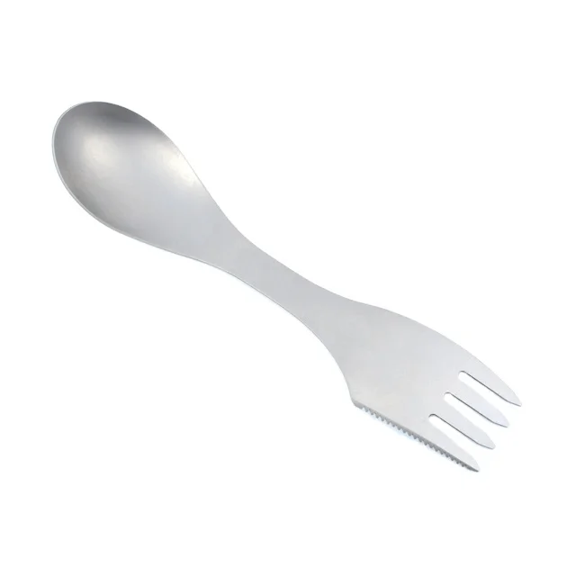 

Custom Logo Camping Pure Titanium Three-in-one Fork And Spoon