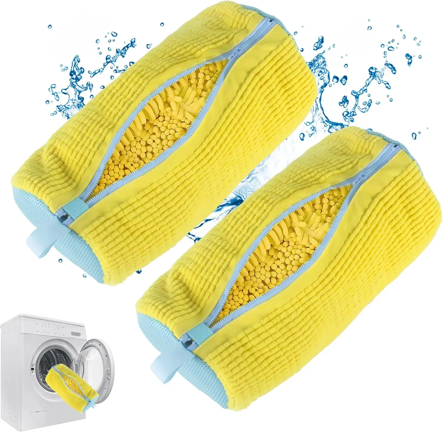 Custom Shoes Laundry Bag With Pluffy Fibers Shoe Wash Bag for Washing Machine Premium Zipper Durable Laundry Bag