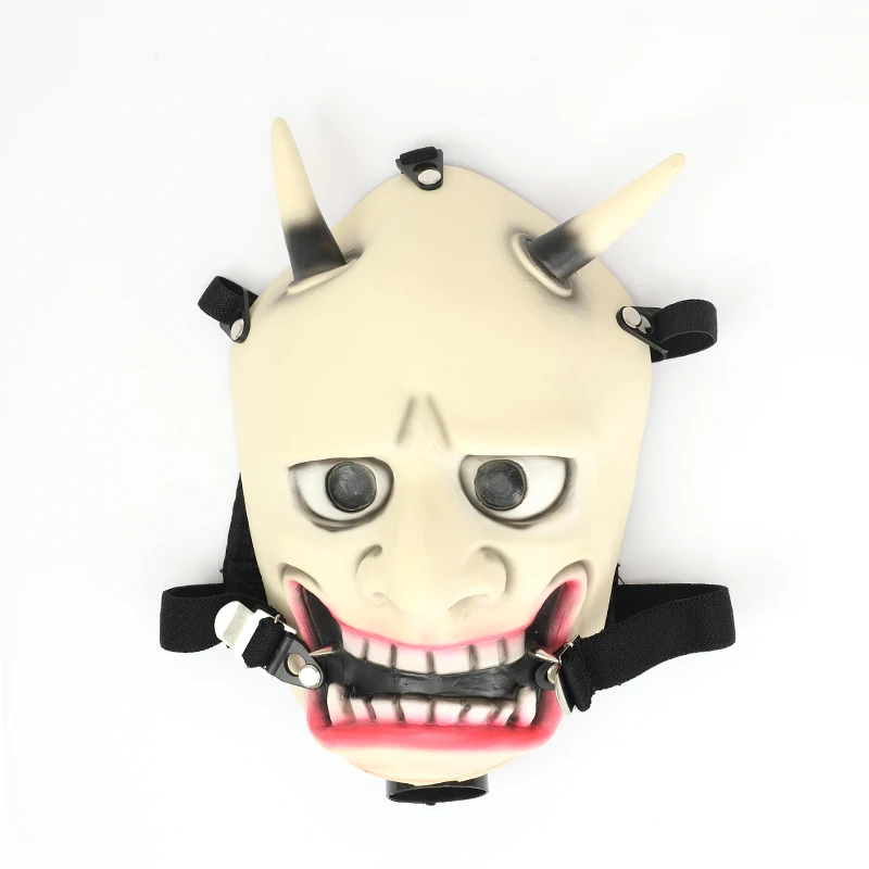 

2021 Halloween party high quality gas mask with hookah bottle 3D fashionable gas masks for smoking with double side