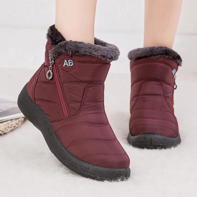 

Women Boots 2021 Fashion Waterproof Snow Boots For Winter Shoes Women Casual Lightweight Ankle Botas Mujer Warm Winter Boots