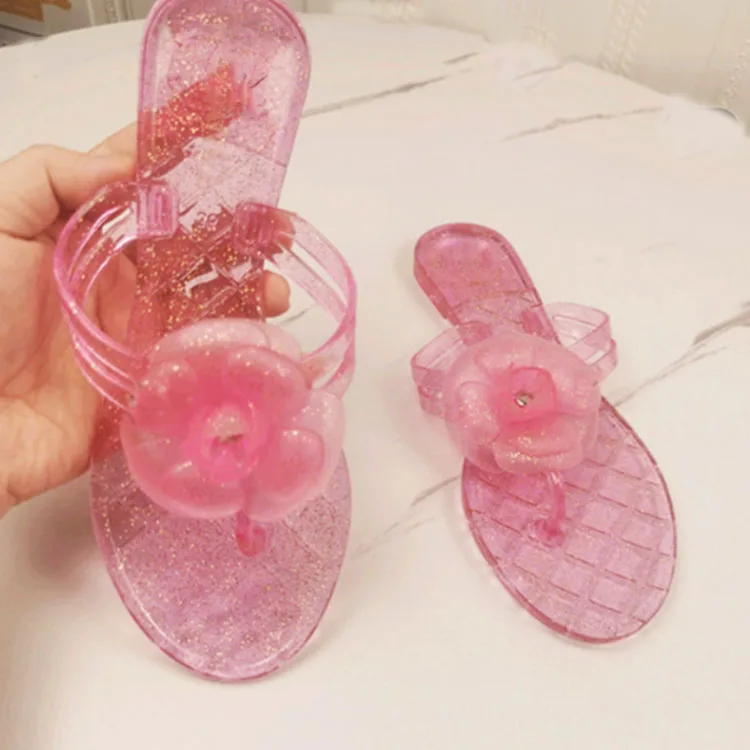 

2021 men's pvc women's famous brand fashion set sandals ladies purses designer jelly slippers, Many colors