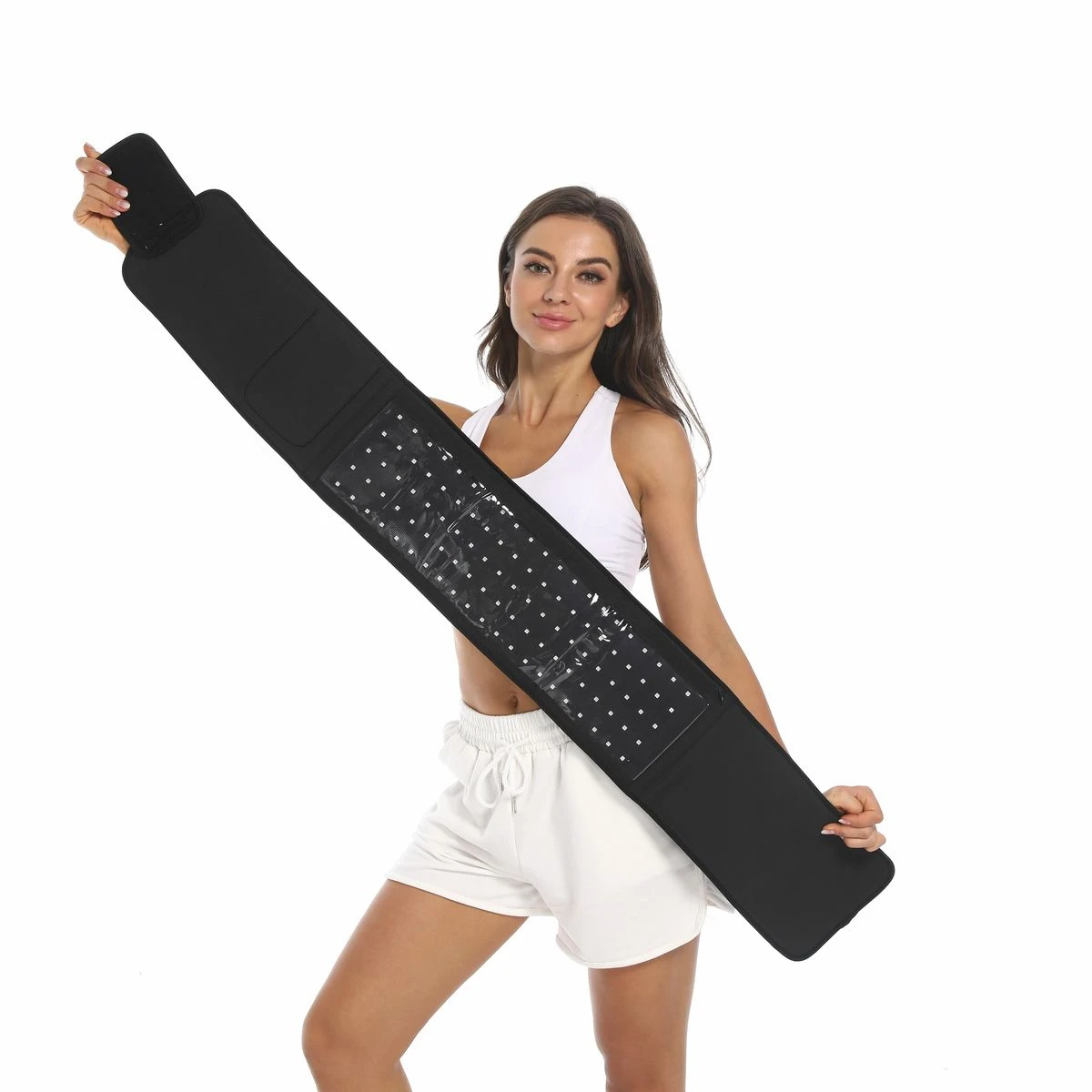 

Factory custom design laser LED red light infrared therapy waist belt wrap