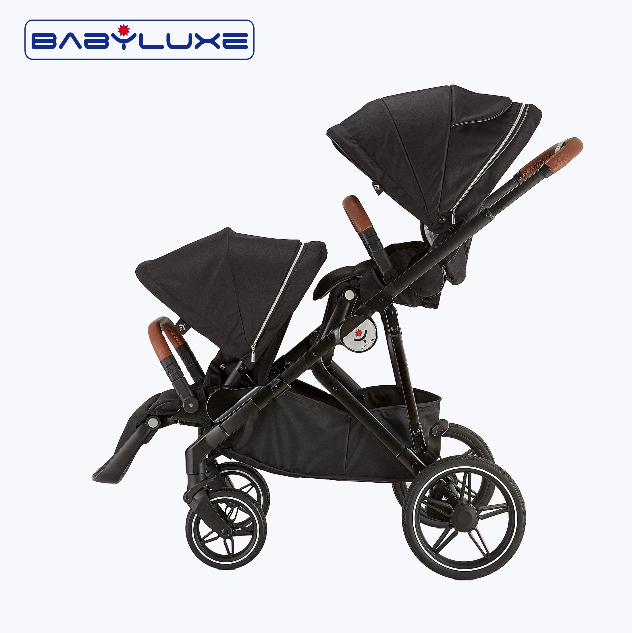 

2021 Popular Baby Twin Stroller Travel System Double Seat Baby Pram