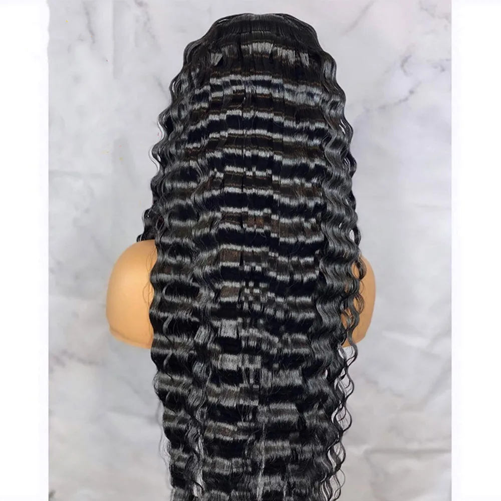 

HD Highlight Human Hair Lace Wig Loose Water Wave Pre Plucked Pink 99J Curly Colored Deep Part Frontal Lace Wig For Black Women, Accept customer color chart