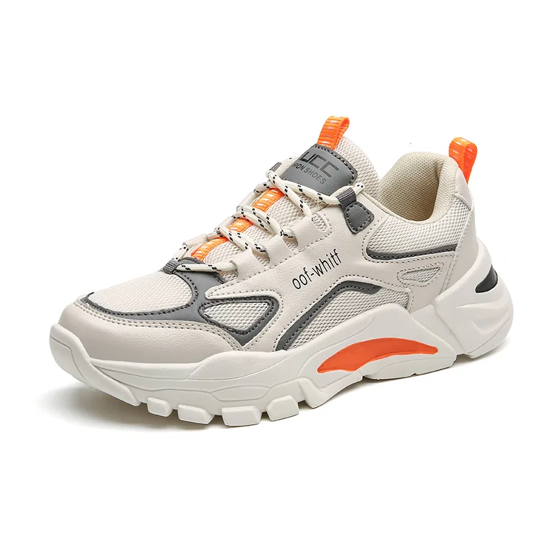 

New arrival fashion men's comfortable breathable mesh trendy chunky sneakers casual walking style sports shoes