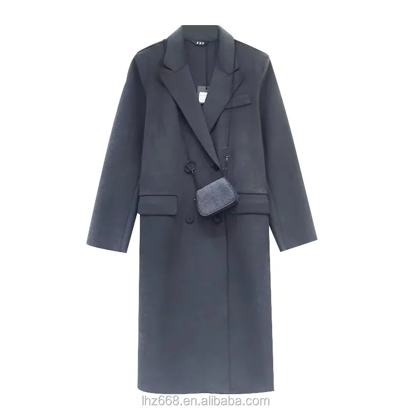 

Customized wholesale fashion ladies winter lonng trench coat cashmere wool coat women oversize cashmere coats