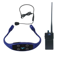 

Stylish Open Ear Wireless Bone Conduction Earphones 7 Channels Transceiver Walkie Talkie Swimming Headsets