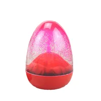 

New Style Volcanic Eruption Egg Hourglass Glass Oil Liquid Sand Timer