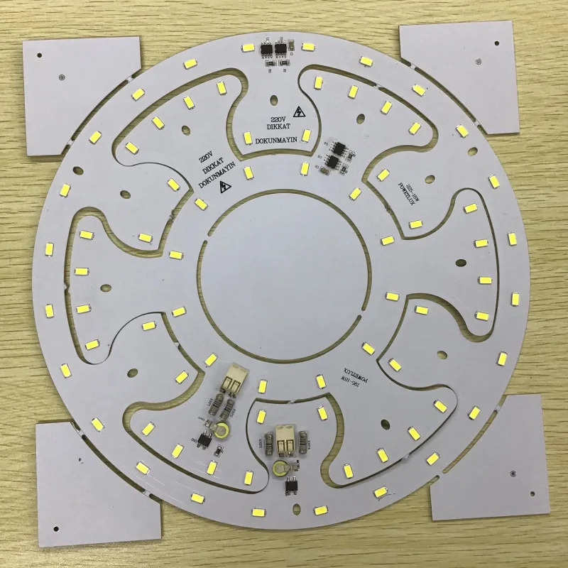 2-in-1 Design 18W/18W 220V AC smd 5730 driverless dob led board for ceiling light and panel light