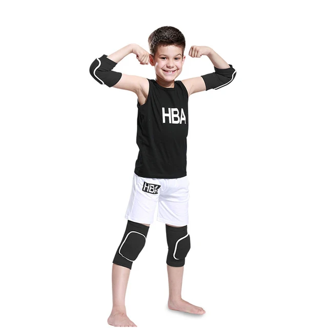 

Awesome Kids 4PCS Knee Brace and Elbow Brace Support Guard for sports exercise fitness outdoors, Green