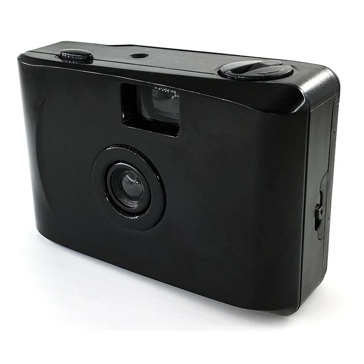 
Beestar Plastic Fixed Focus Manual Vintage Pure Color black color Mini 35mm Film Camera Instant Camera 