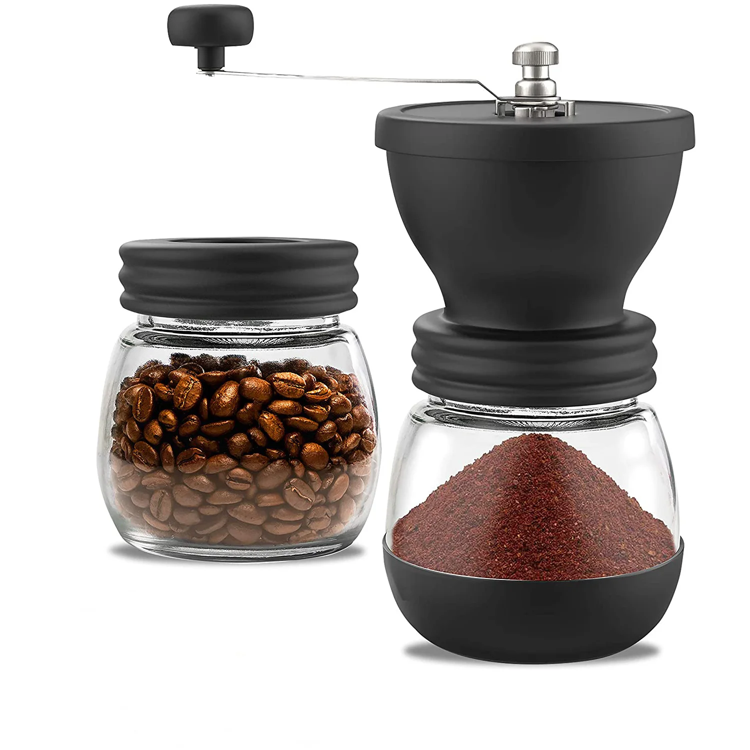 

Wholesale Professional Home Commercial Portable Manual Machine Small Adjustable Stainless Steel Espresso Coffee Grinder, Black