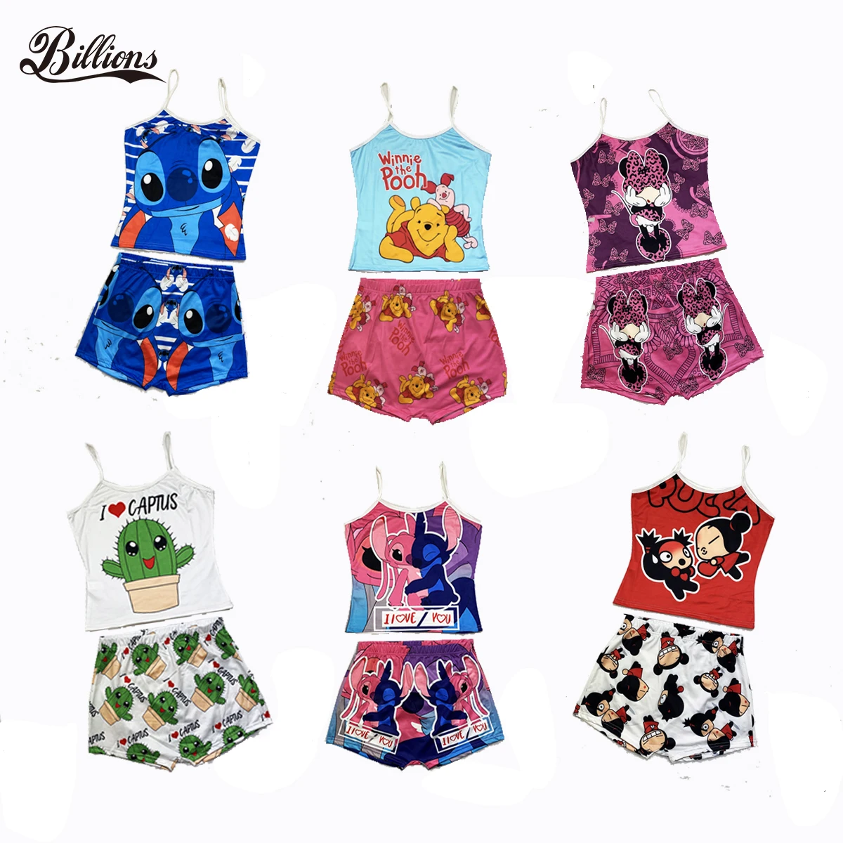 

D9482 Snack Shorts With Tops High Waist Women's Summer Shorts 2 Piece Set Candy Two Piece Shorts Set For Women, Accept custom made color