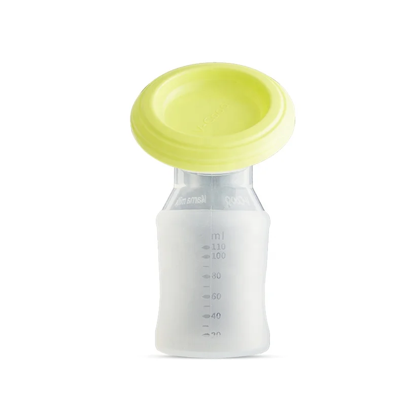 

V-Coool manual silicone breast pump breastfeeding collector pump milk saver, Tranparent