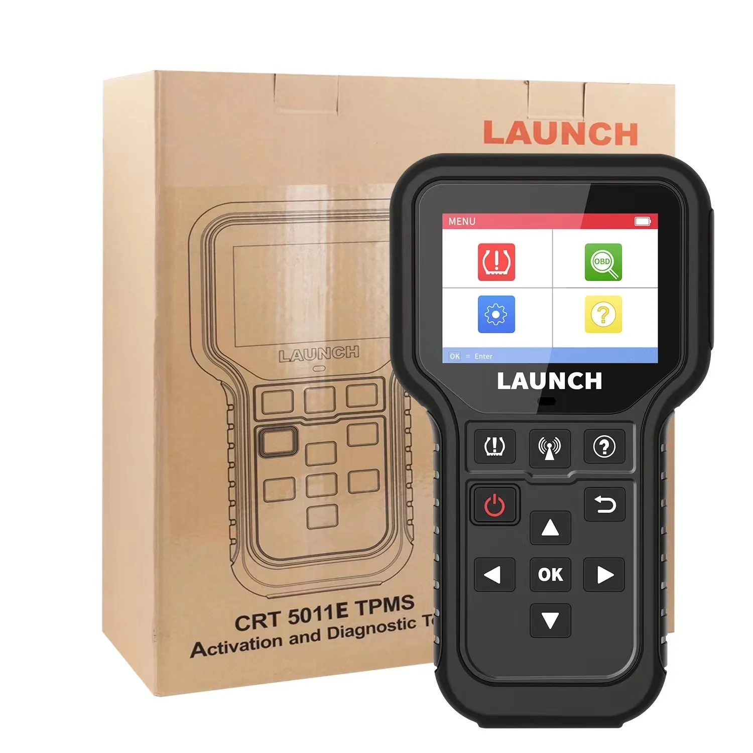 

LAUNCH X431 CRT5011E TPMS Tire Pressure Diagnostic Tool Clear Tire DTCs Reset Activation Programing TPMS Sensors