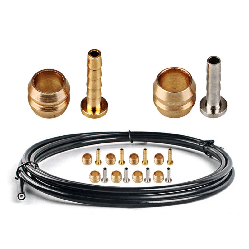 

Bike BH59 BH90 5MM Hydraulic Disc Brake Oil Hose Tube Set insert & olive Head Connector Bicycle Brake Cable, Black