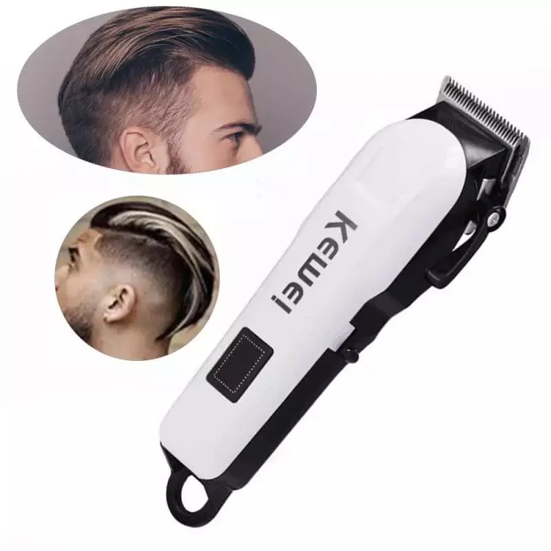 

Kemei KM-809A LCD Display 4 Limit Combs Powerful Adjustable Cutter Electric Hair Cur Trimmer Machine for Men Hair Clippers