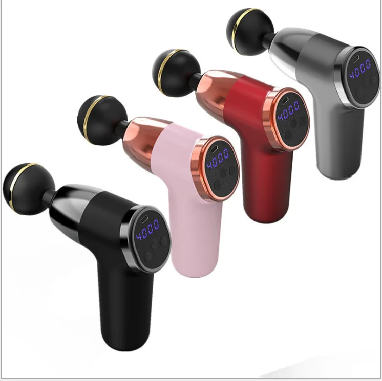 

2021 Portable trending products sports super mini fascial gun hot travel gun pocket massage gun head attachments