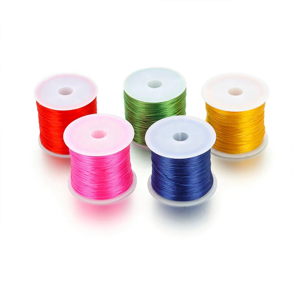 

Elastic Stretchy String Thread Wire Necklace Beading Cord DIY Bracelet Jewelry Making Strong Clear Crystal Zhejiang F670 0.7mm