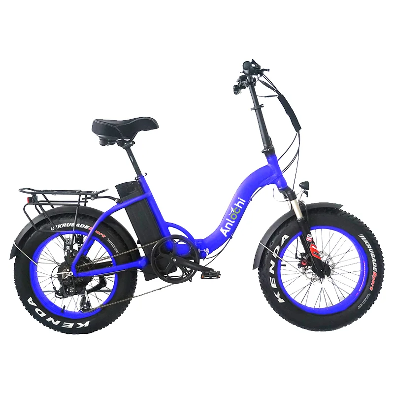 

ANLOCHI strong power ebike 20 inch fat tire 48v 1000W aluminum alloy folding electric bicycle e bike for sale