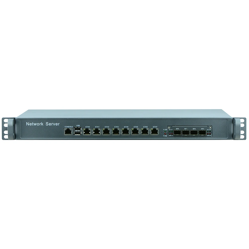 

H17 Core i7 6700 VPN 8 Gbe LAN 4 SFP 1U rackmount firewall appliance hardware Linux UTM network security router appliance