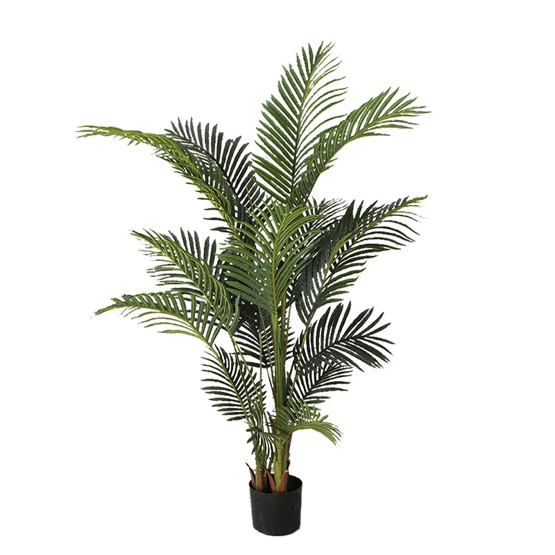 

Real Touch Bonsai Tree Artificial Potted Plant Artificial Palm Tree for Home Decoration, Green