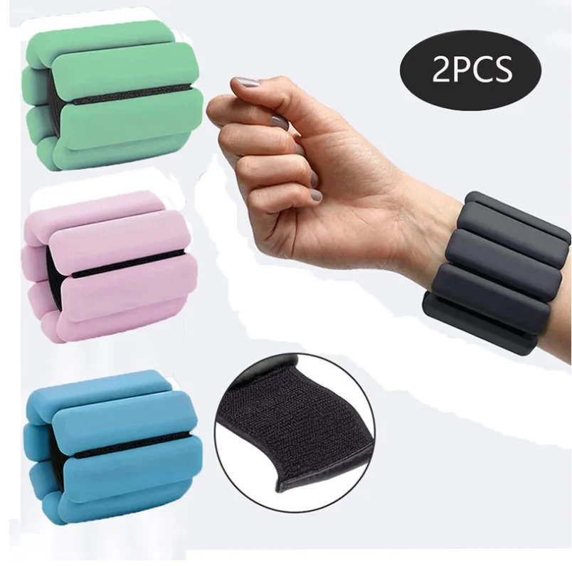 

Factory Custom Adjustable Lifting Hand Silicone Wrist And Ankle Weights Band, Colorful