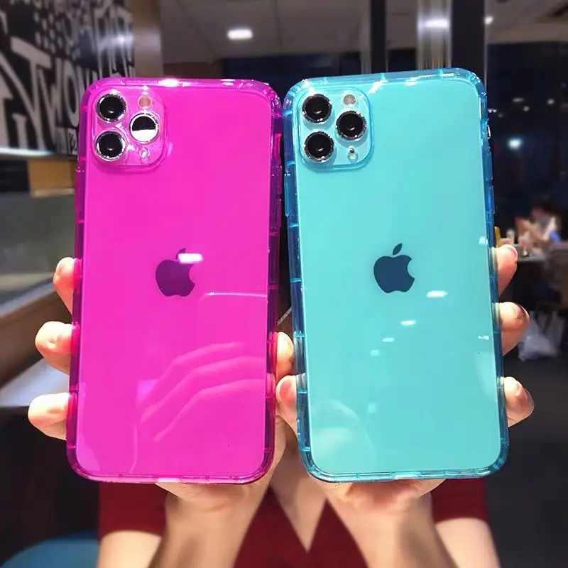 

Colorful Air Cushion Shockproof Soft TPU Case Back Mobile Phone Skin Cover For IPhone 12 Pro Max