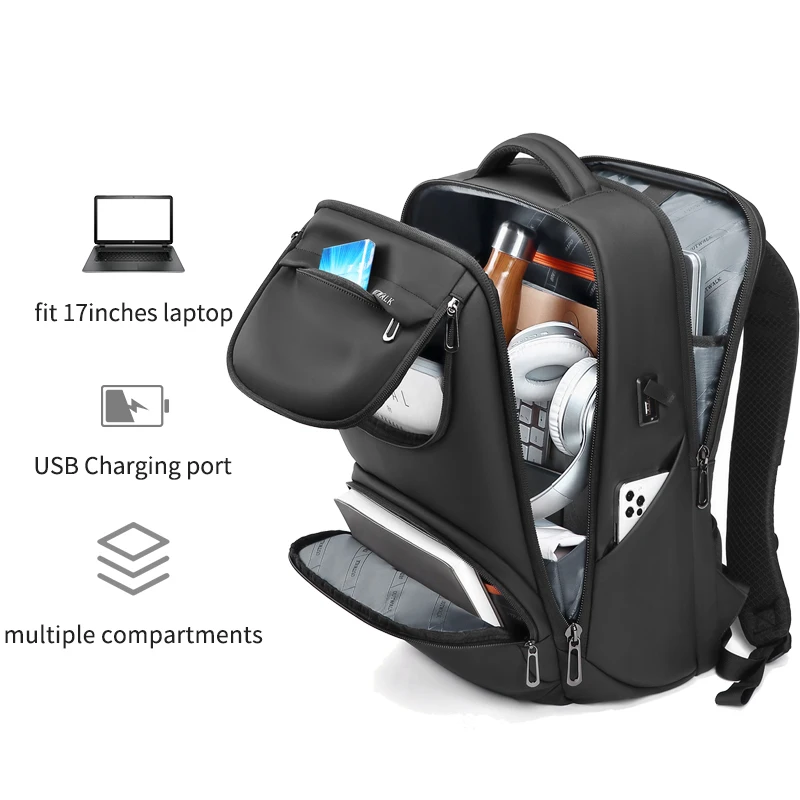 

waterproof business rucksack travel backpack for laptop usb charging Backpacks