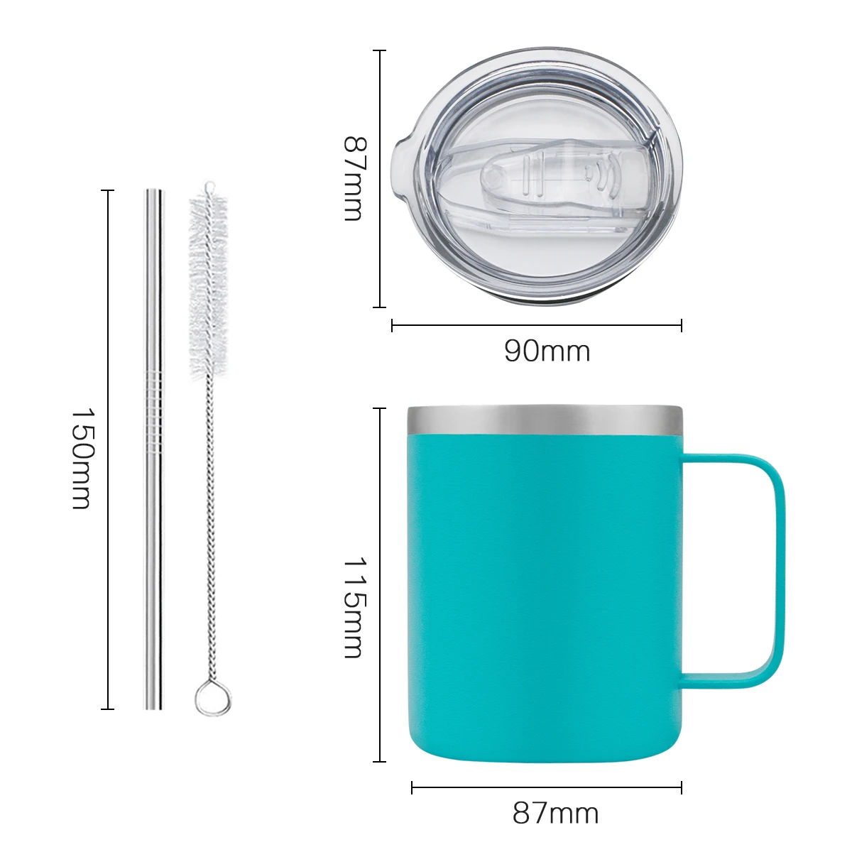 
WeVi 14oz 24oz 32oz Double Wall Camping Mug,Insulated Custom Stainless Steel Thermos Travel Mug,Thermal Coffee Mugs with Logo 