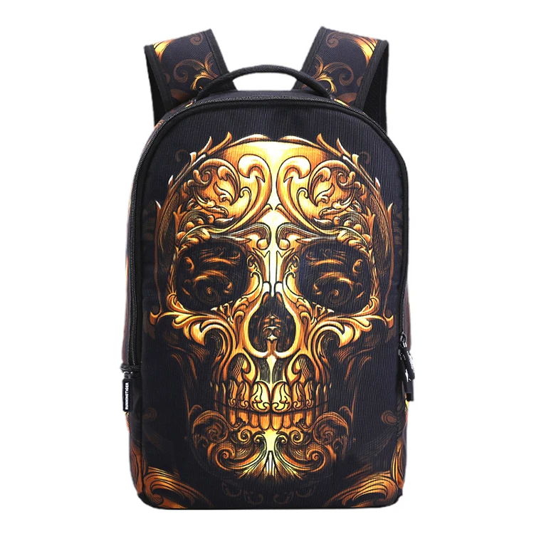

graffiti skull backpacks hipster bags back pack for boys daily fashion bagpack classical backpack custom printed bag