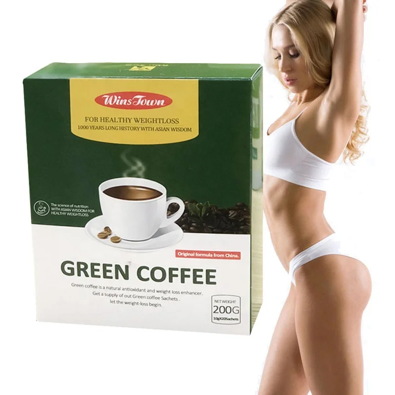 

Private label Slimming green coffee Wins town Ganoderma healthy Diet control Powder Instant Slim green coffee weight loss