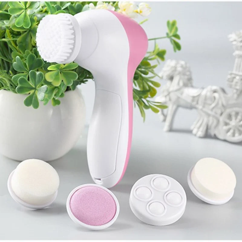 

Beauty Personal Care 5 in 1 Electric Beauty Device Face Wash, Pink or customized