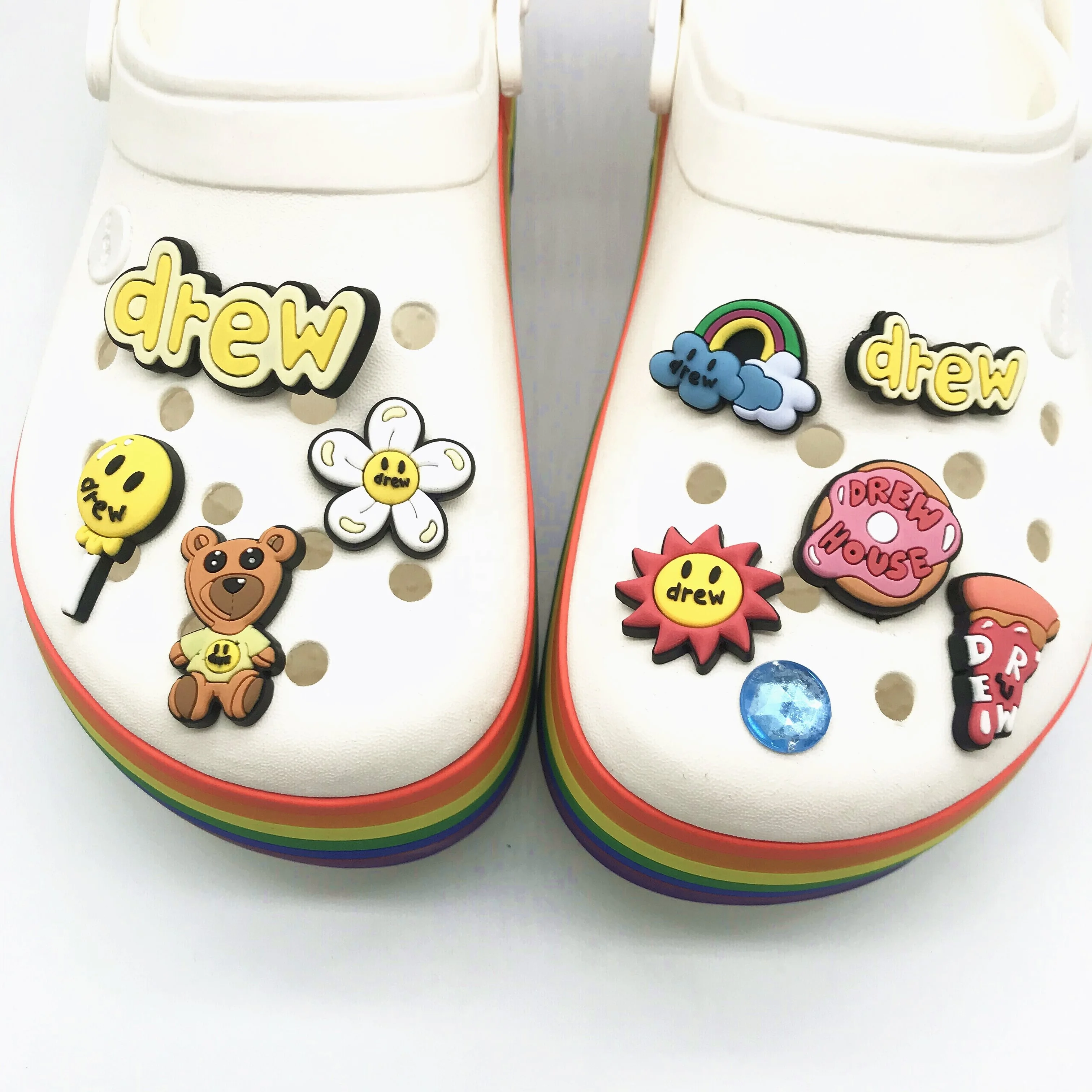 

Justin Bieber Drew Soft PVC Shoe charm Croc Jibz shoe charm shoe decorations for croc jibz