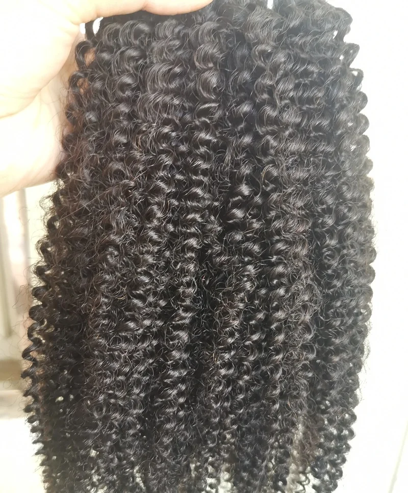 

wholesale 4b 4c 4a real hair clip ins extensions 3c 3b 3a coily afro kinky curly clip in human hair extensions 100% remy hair