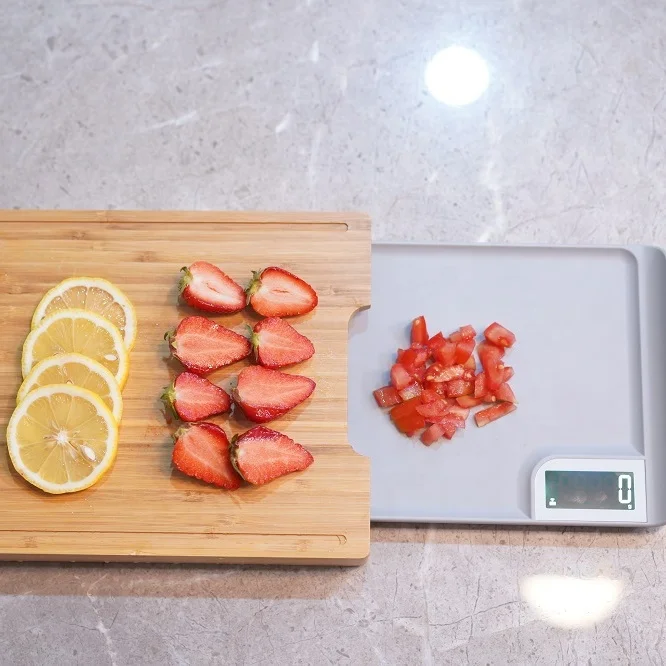 

Bamboo Cutting Board With Scale Nutrition Wholesale Digital Food Kitchen Scale