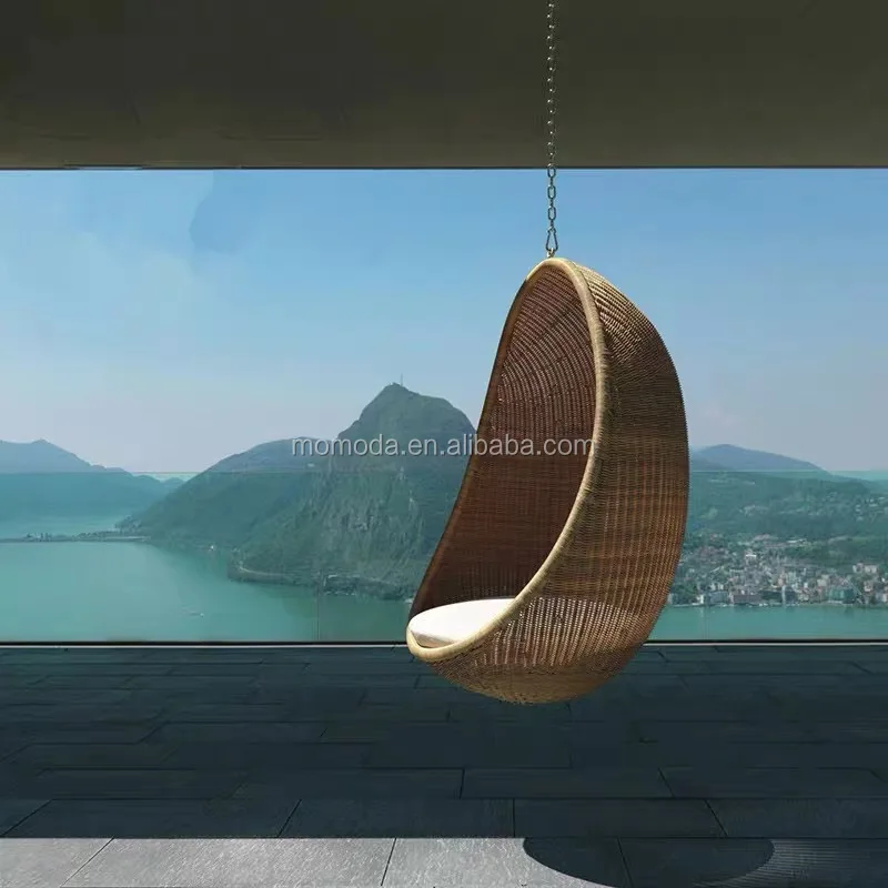 Rattan Açık Bahçe Salıncağı Yatak Sandalye,Halat