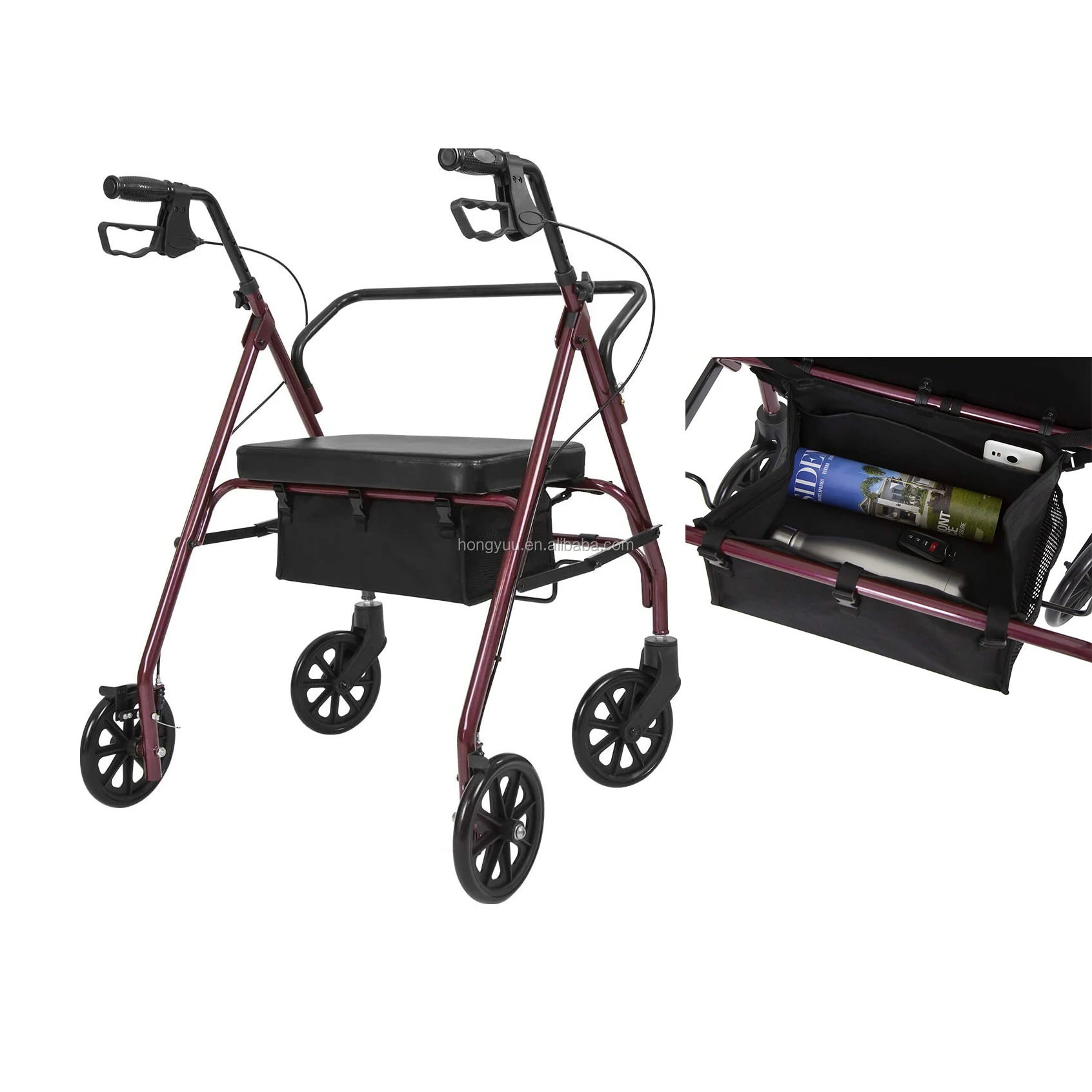 Under Seat Rollator Bag Or Tote For Four Wheel Rollator,Rollator Walker