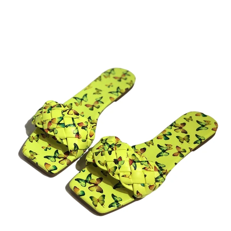 

2021 summer lady's sandals peep-toe flip-flops larger size slippers slides rhinestone beach slippers for women