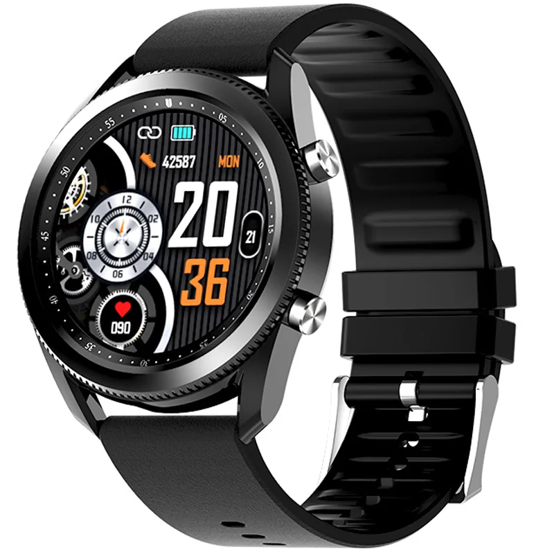 

New Arrivals 2021 Round Face Circle Shape Smart Watches Classic Blutooth Music Waterproof Fitness Smartwatches for Android