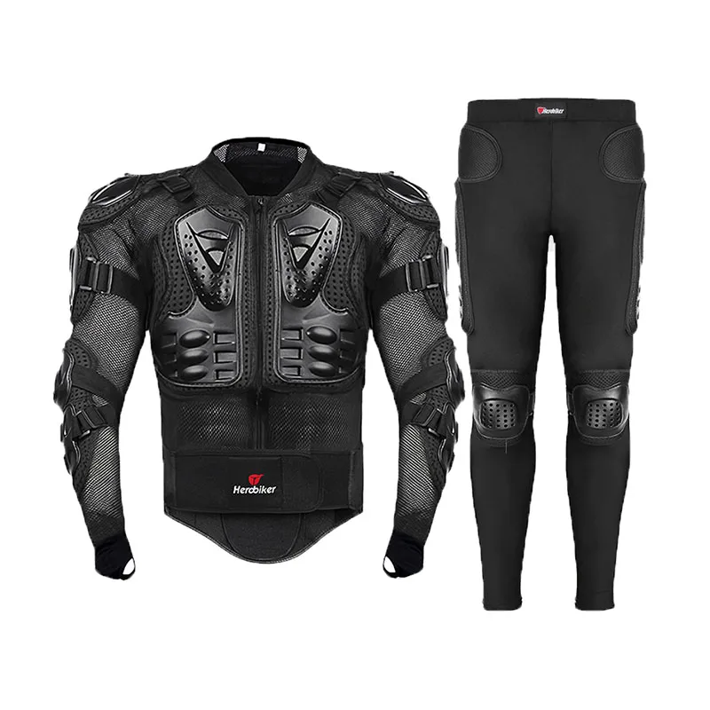 

Motorcycle Riding Body Armor Jacket Men Full Body Motorcycle Armor Motocross Racing Protection, Black, red