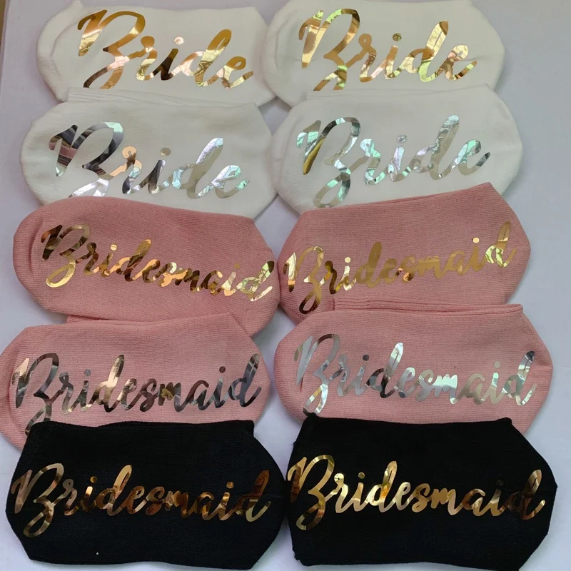 

Custom Personalized bridal socks bride socks bridesmaid socks
