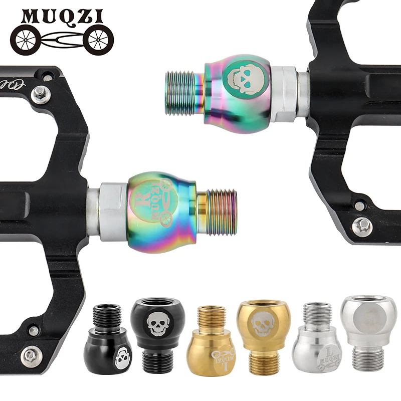 

MUQZI Bicycle Pedal Extension Bolts 20mm Pedal Axle Extender MTB Road Bike Pedal Extender