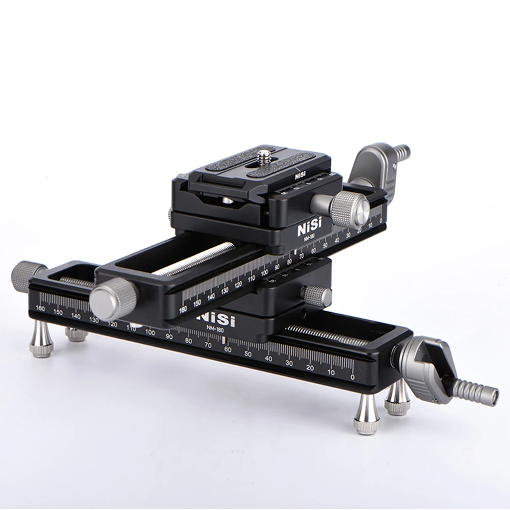 

NiSi NM-180 Macro Photography Rail Slider Video Recording Track Portable Desktop Shooting Slide Rail 1/4 Screw for DSLR Camera