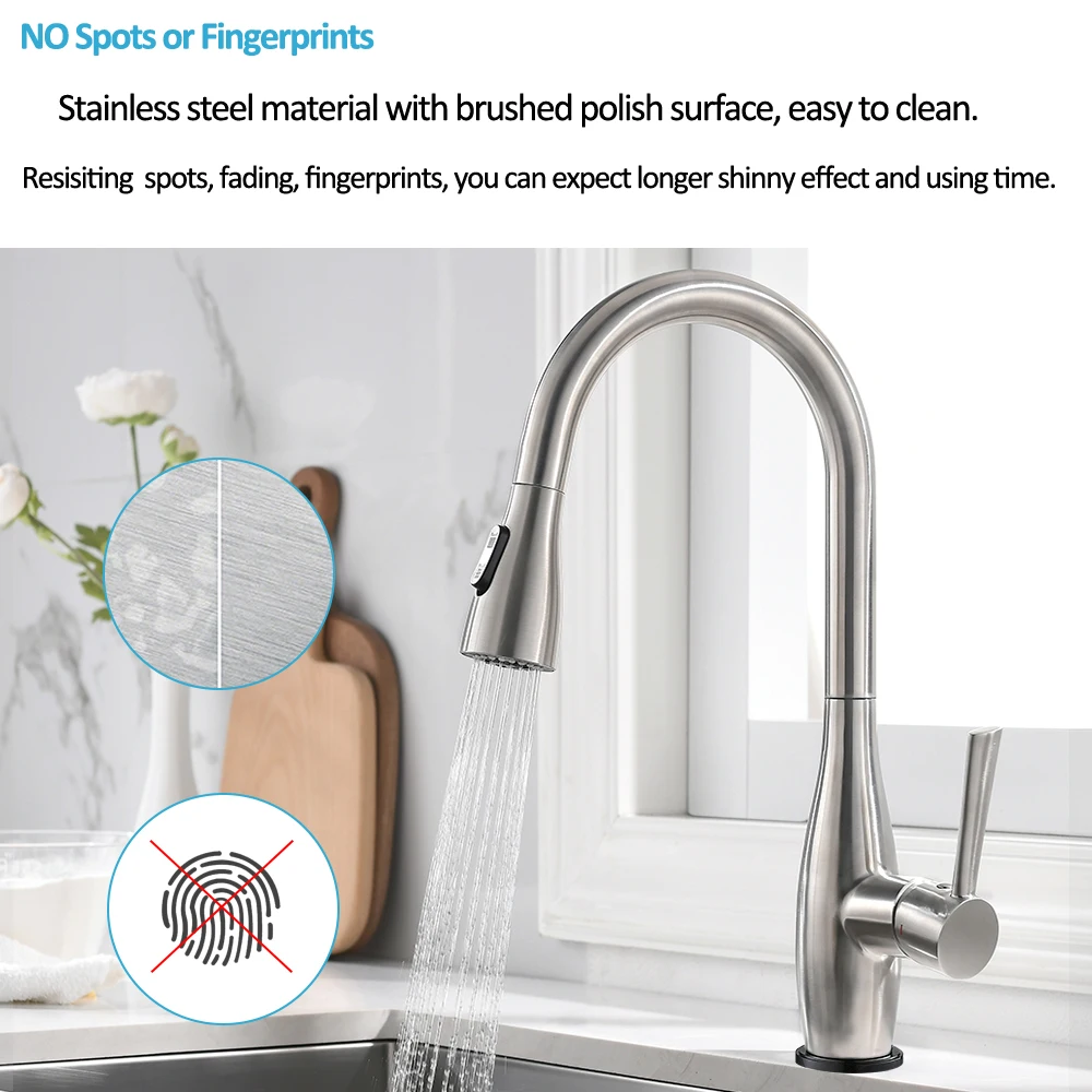 Smart Touch Sense Faucet Pull Out Kitchen Faucet Kitchen Sink Faucet